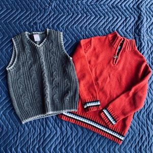 Sweater vest and sweater size 4 boys